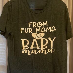 Black Graphic Tee with White Text